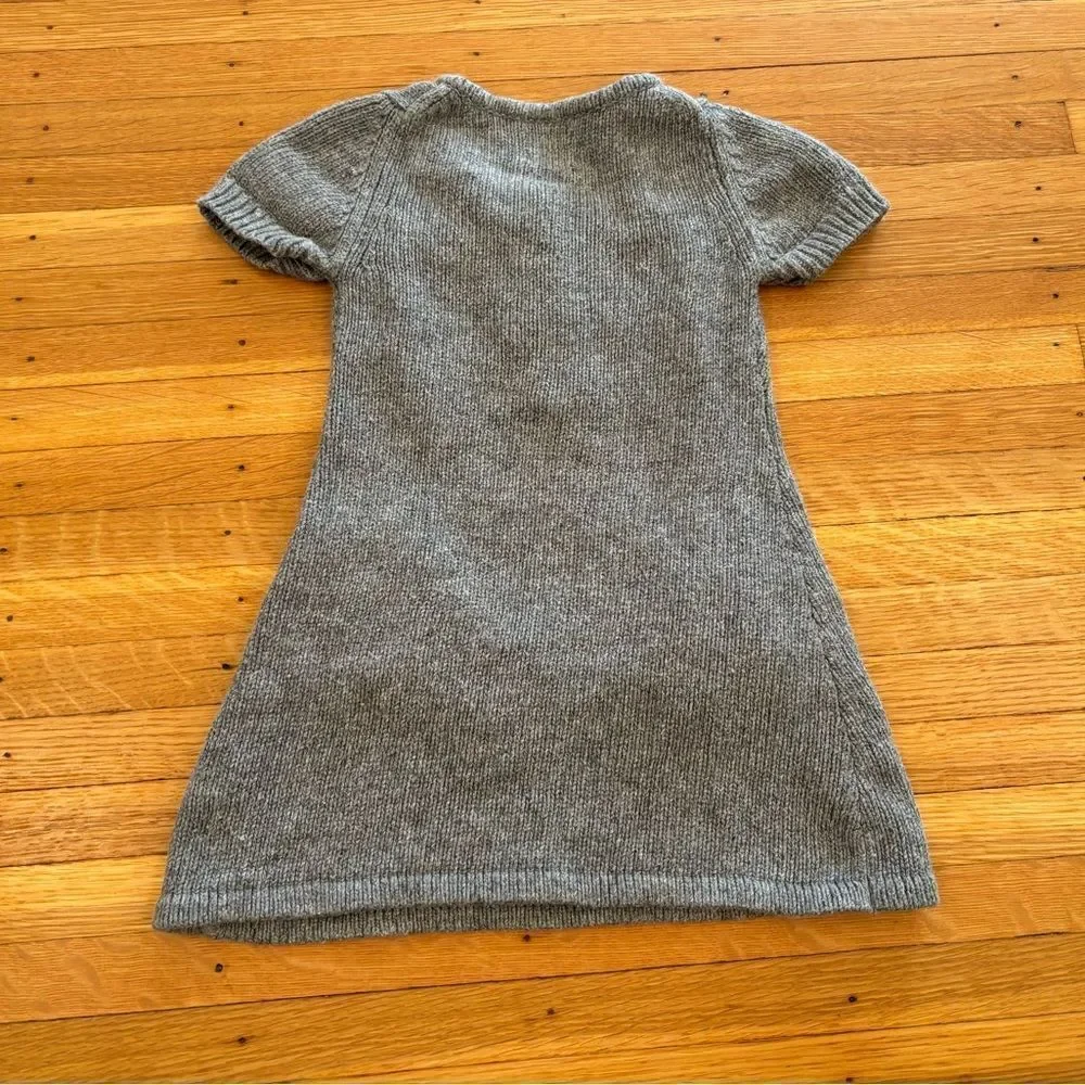 Mini Boden grey short sleeve sweater dress
